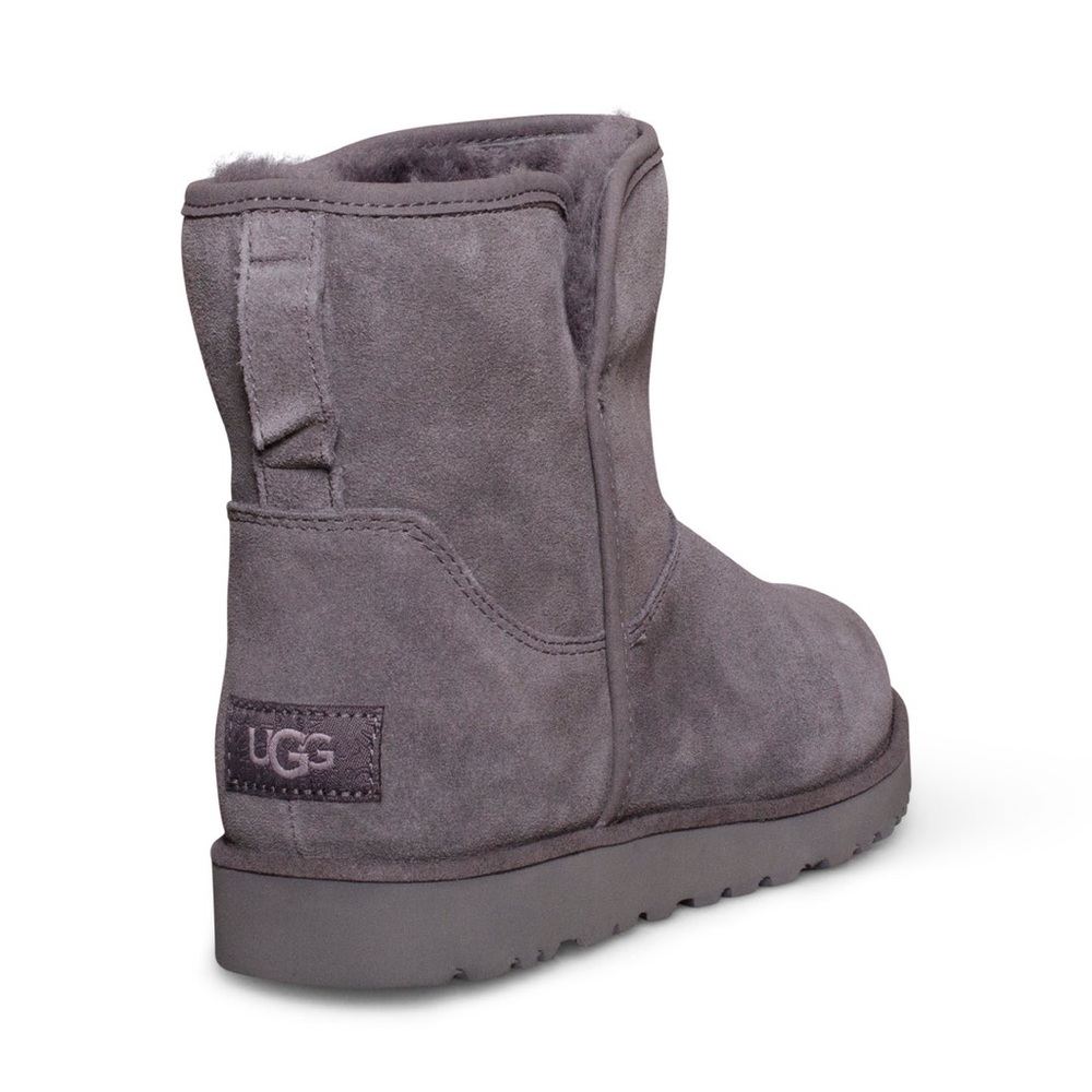 Ugg Cory II Genuine Shearling Lined Suede Boots Booties Charcoal Gray size 7 - Picture 2 of 12